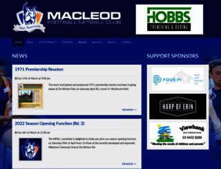 macleodfc.com.au screenshot