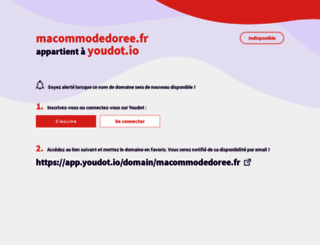 macommodedoree.fr screenshot