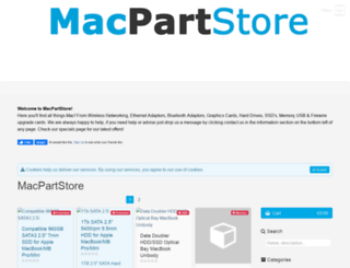 macpartstore.co.uk screenshot