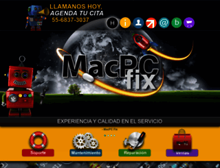 macpcfix.com.mx screenshot