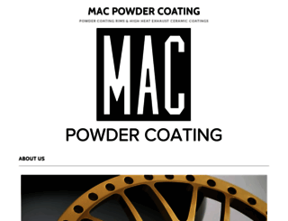macpowdercoating.com screenshot