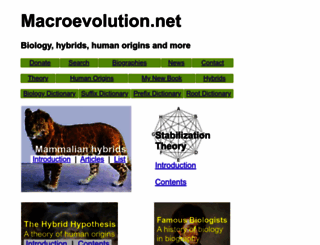 macroevolution.net screenshot