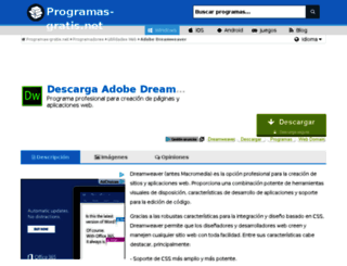 macromedia-dreamweaver.programas-gratis.net screenshot