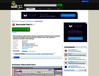macromedia-flash-8.soft32.com screenshot