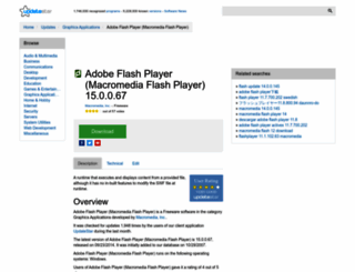 macromedia-flash-player.updatestar.com screenshot