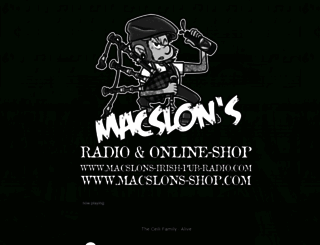 macslons-irish-pub-radio.com screenshot
