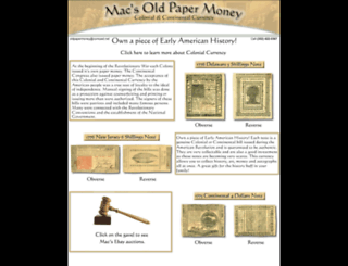 macsoldpapermoney.com screenshot