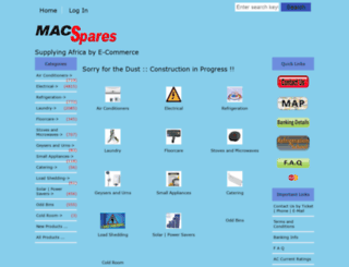 macspares.co.za screenshot