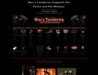 macstaxidermy.com screenshot