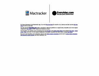 mactracker.com screenshot
