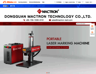 mactron.en.alibaba.com screenshot