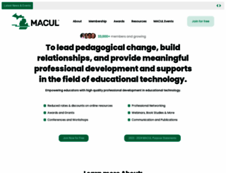 macul.org screenshot