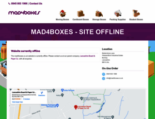 mad4boxes.co.uk screenshot