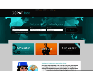 madagascar.xpatjobs.com screenshot
