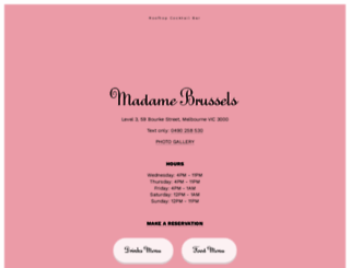 madamebrussels.com screenshot