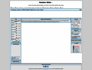 maddenbible.forumotion.net screenshot