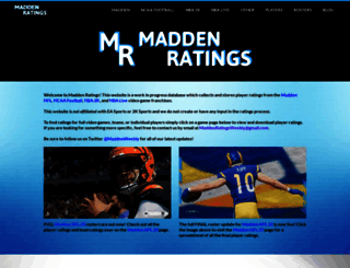 maddenratings.weebly.com screenshot