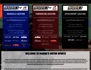 maddiesmotorsports.com screenshot