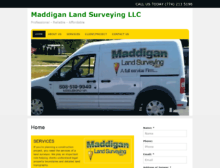 maddiganlandsurveying.com screenshot