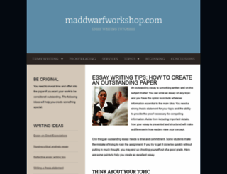 maddwarfworkshop.com screenshot