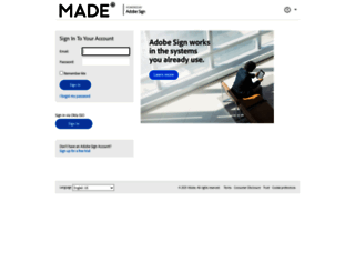 madecom.eu1.echosign.com screenshot