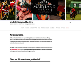 madeinmarylandfest.com screenshot