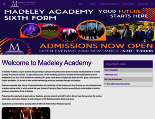 madeleyacademy.com screenshot