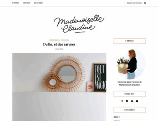 mademoiselleclaudine-leblog.com screenshot