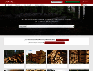 madera.fordaq.com screenshot