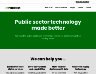 madetech.co.uk screenshot