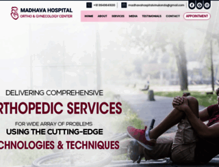 madhavahospital.com screenshot