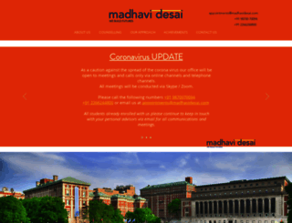 madhavidesai.com screenshot