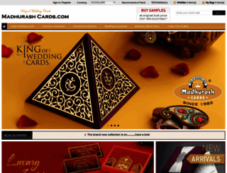 madhurashcards.com screenshot