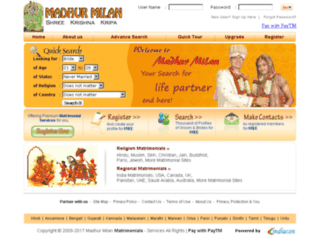 madhurmilan.com screenshot