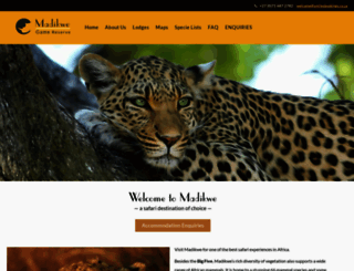 madikwe-game-reserve.co.za screenshot