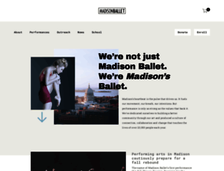 madisonballet.org screenshot