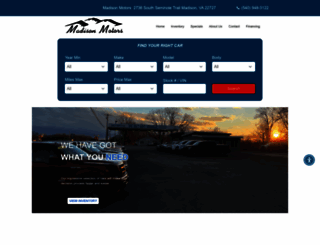 madisonmotors.com screenshot