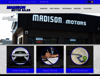 madisonmotorsales.com screenshot