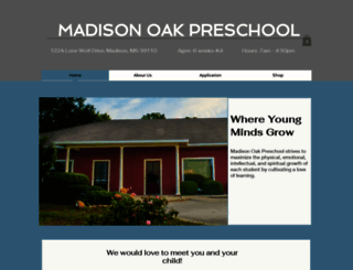 madisonoakpreschool.com screenshot