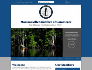 madisonvillechamber.org screenshot