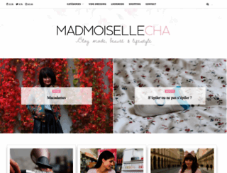 madmoisellecha.fr screenshot