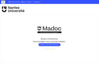madoc.univ-nantes.fr screenshot