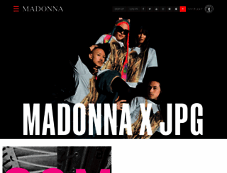 madonna.com screenshot