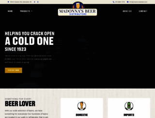 madonnasbeer.com screenshot