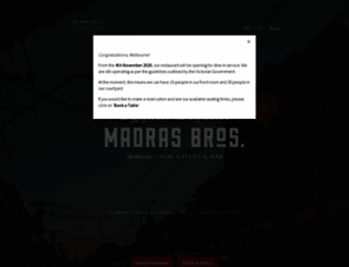 madrasbrothers.com.au screenshot