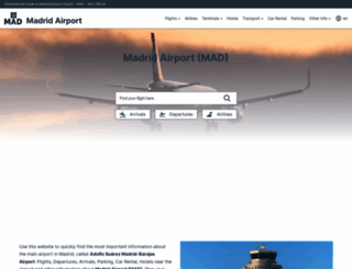 madrid-airport.com screenshot
