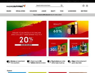 madrid.shopdutyfree.com screenshot