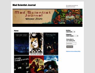 madscientistjournal.org screenshot