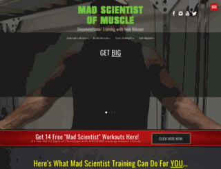madscientistofmuscle.com screenshot