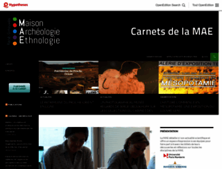 mae.hypotheses.org screenshot